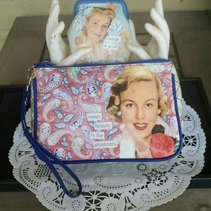 anne taintor inc Cosmetic wrist bag and coin purse